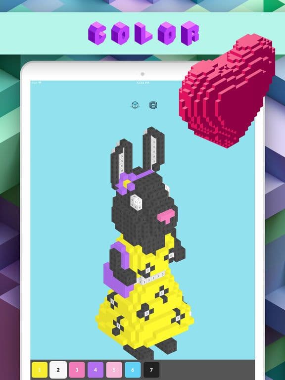 3d Number Coloring: Voxel Art screenshot 2