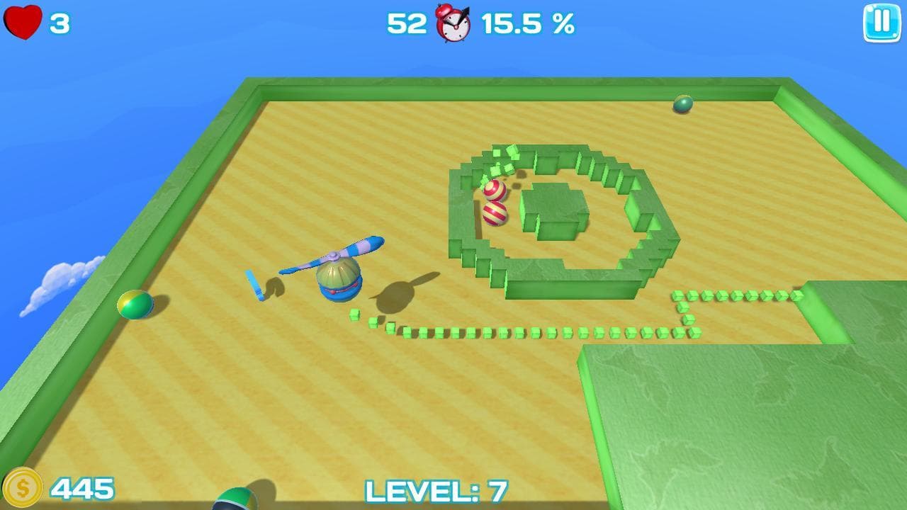 Nova Xonix 3D WebGL Online screenshot 3