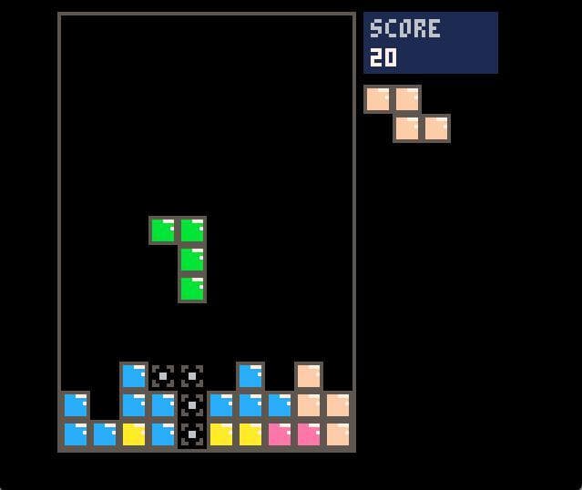 Pico8 - Tetris screenshot 4