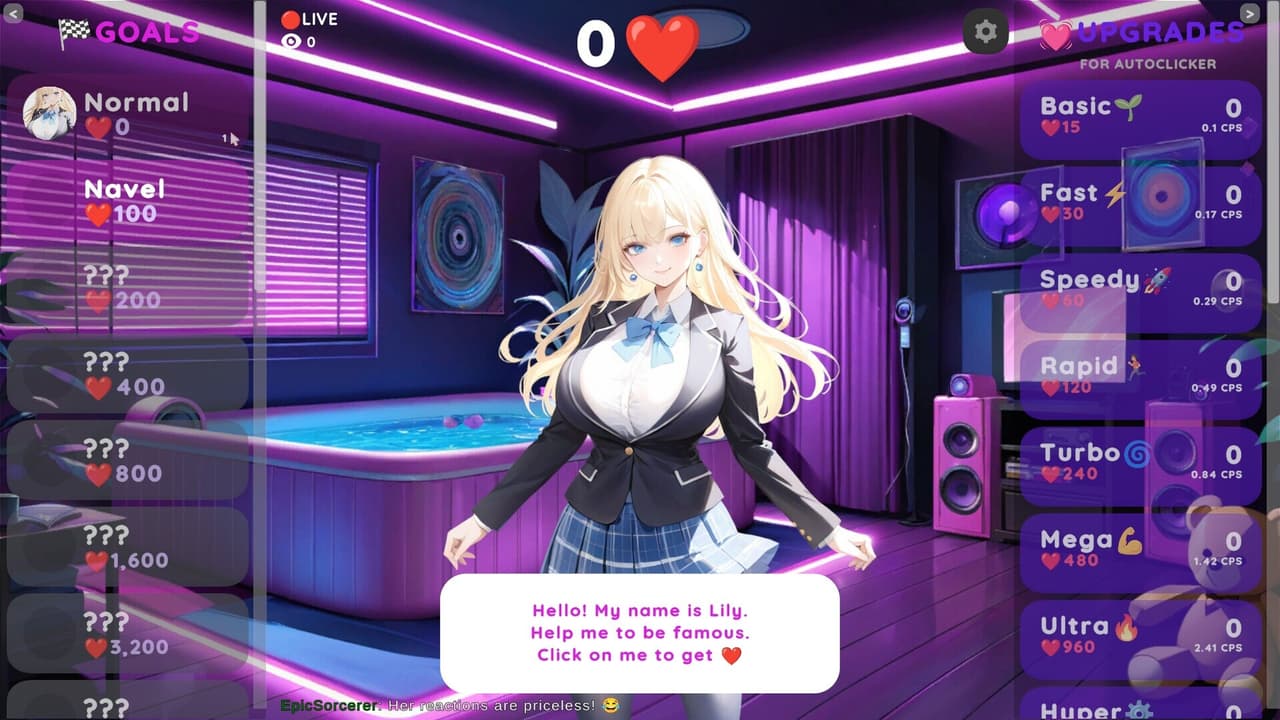 Hentai Clicker: Lily is streaming screenshot 2