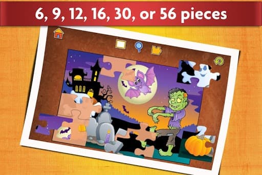 Jigsaw Puzzles Halloween Game for Kids 👻 screenshot 3