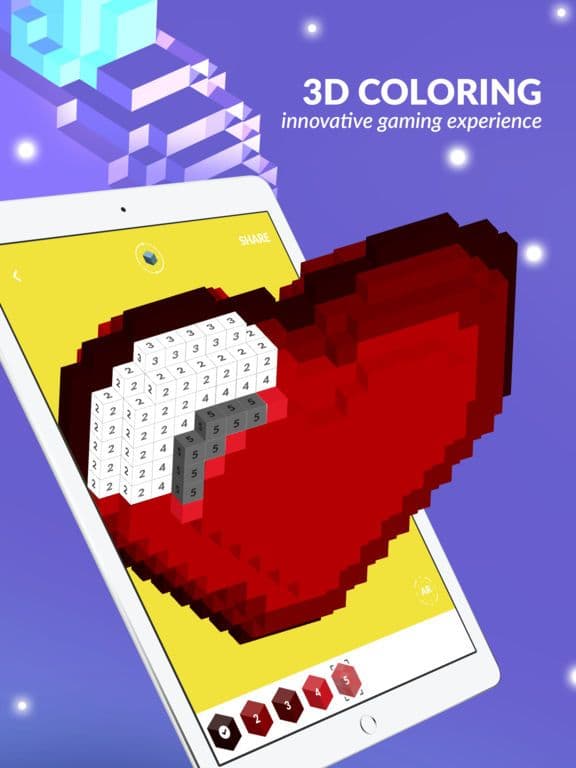 3d Voxel Art: Color by Number screenshot 2