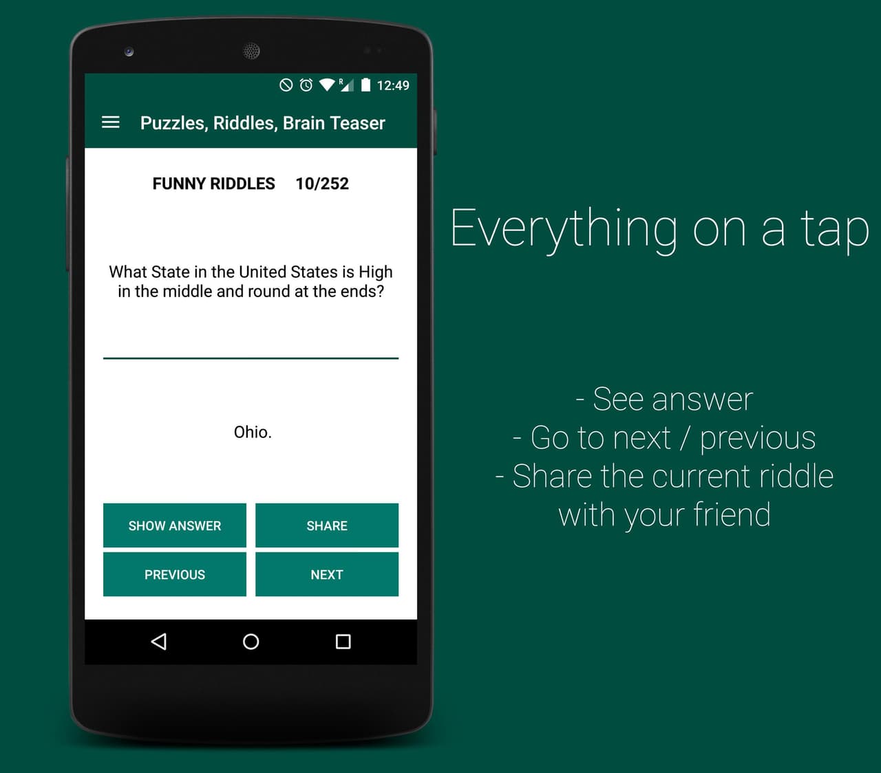Puzzles, Riddles, Brainteasers - Pro screenshot 5