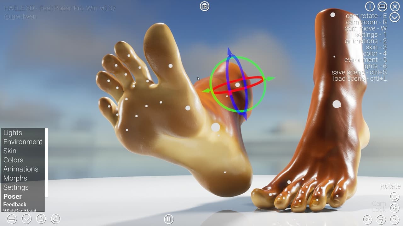 HAELE 3D - Feet Poser Pro screenshot 2