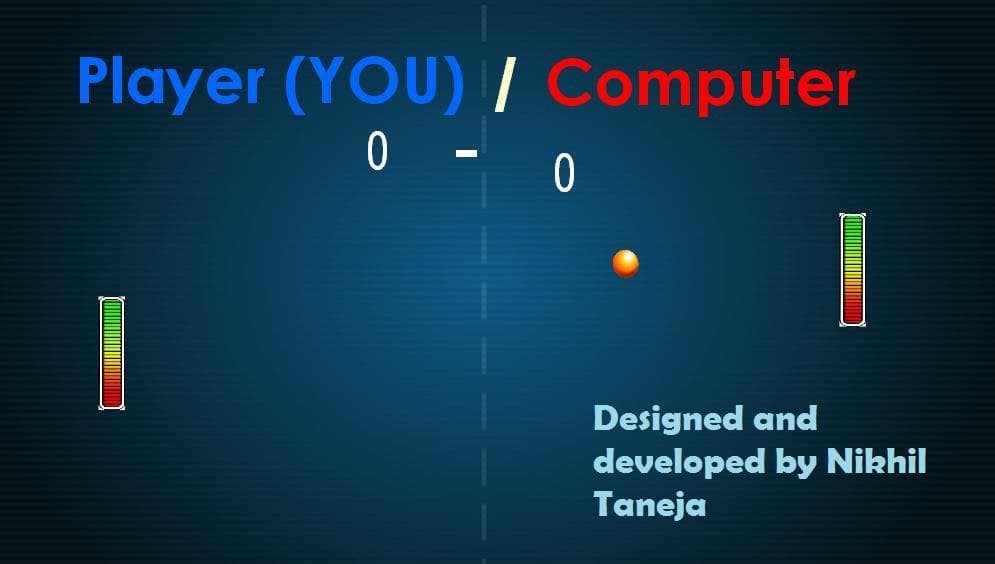 Pong with Computer (Air Hockey)