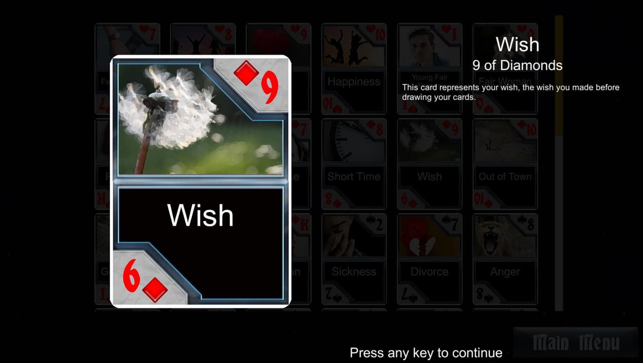 Madam Idas Fortune Telling Playing Cards (itch)
