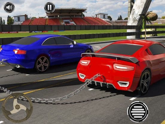 Chained Cars Drag Race screenshot 2