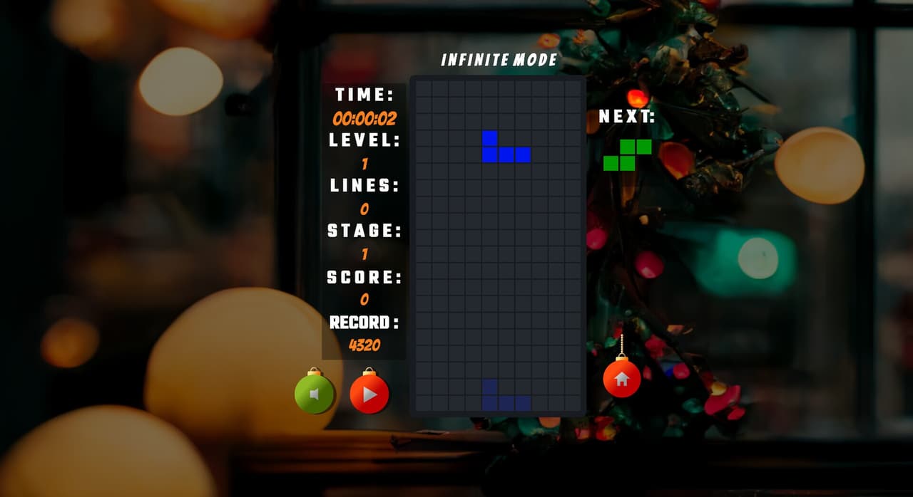 Tetris Christmas screenshot 2