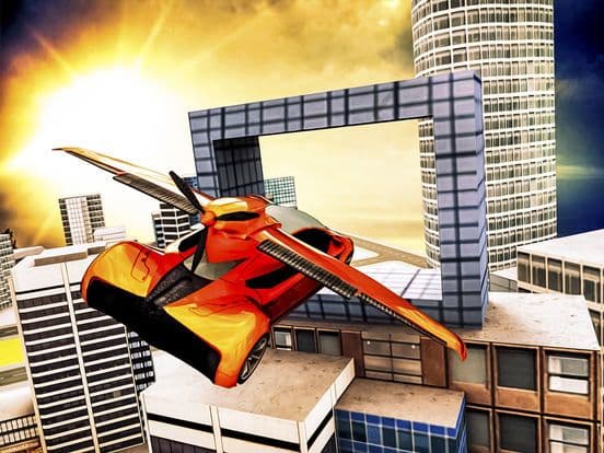 Free sport Car Flying Simulator pro screenshot 3