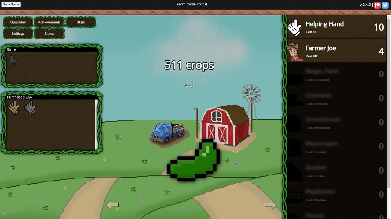 Crop Clicker (ToastedThomas) screenshot 2