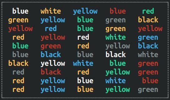 The stroop test (Tahwi) screenshot 3