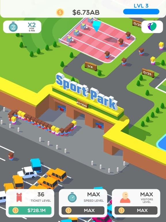 Idle Sport Park Tycoon screenshot 2