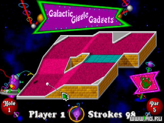 Fuzzys World of Miniature Space Golf screenshot 2