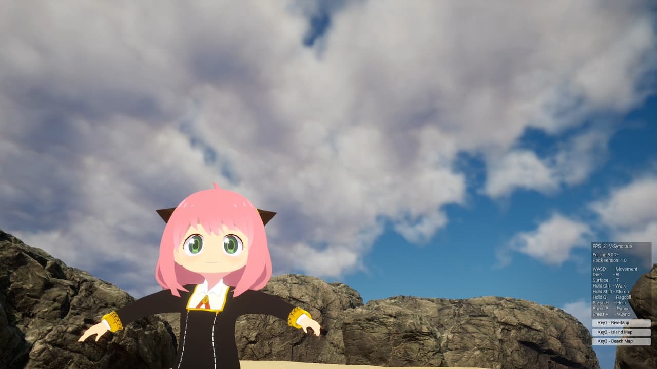 ANYA in the ocean FAN GAME screenshot 6