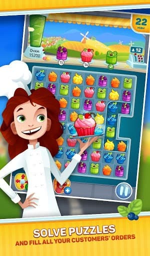 Match - 3 Family Cake Cafe screenshot 6
