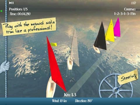 CleverSailing HD Lite - Sailboat Racing Game for iPad screenshot 3