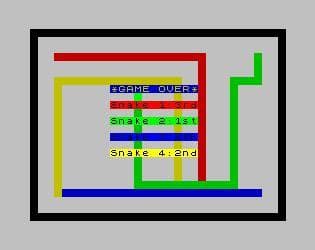 Four Player Light Cycles in ZX BASIC
