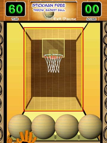 A Stickman Free Throw Basketball Game