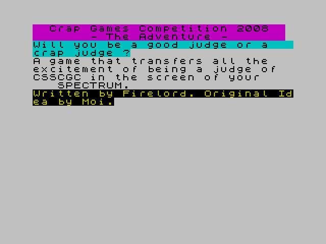 CSSCGC- Crap Games Competition- The Adventure 4011 screenshot 3