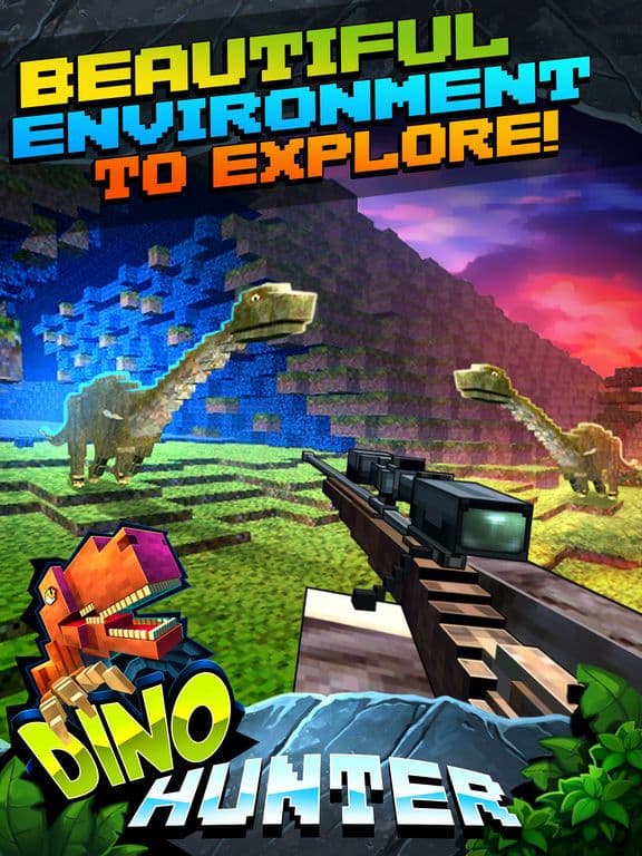 Wild Dino-saur Hunt-ing Survival Pixel screenshot 5