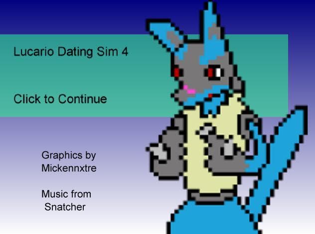 Lucario Dating Sim