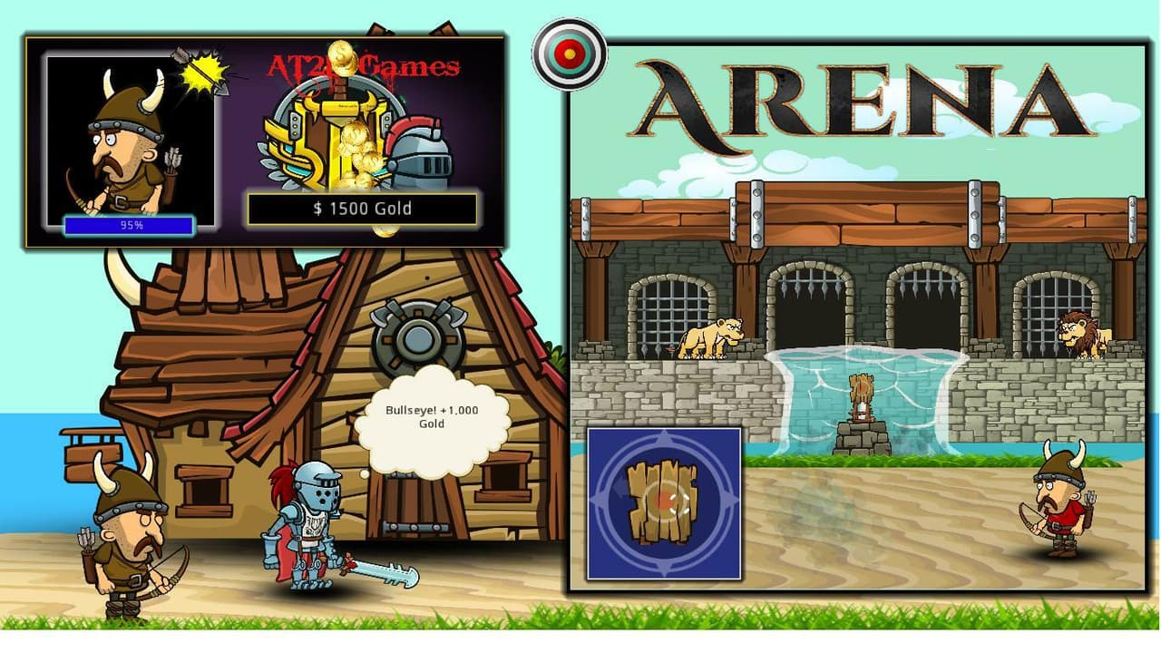 Arena TM RPG + Rpg mini game (Archery) screenshot 3