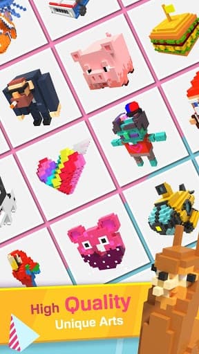 Voxel Doodle - Color By Number 3D screenshot 3