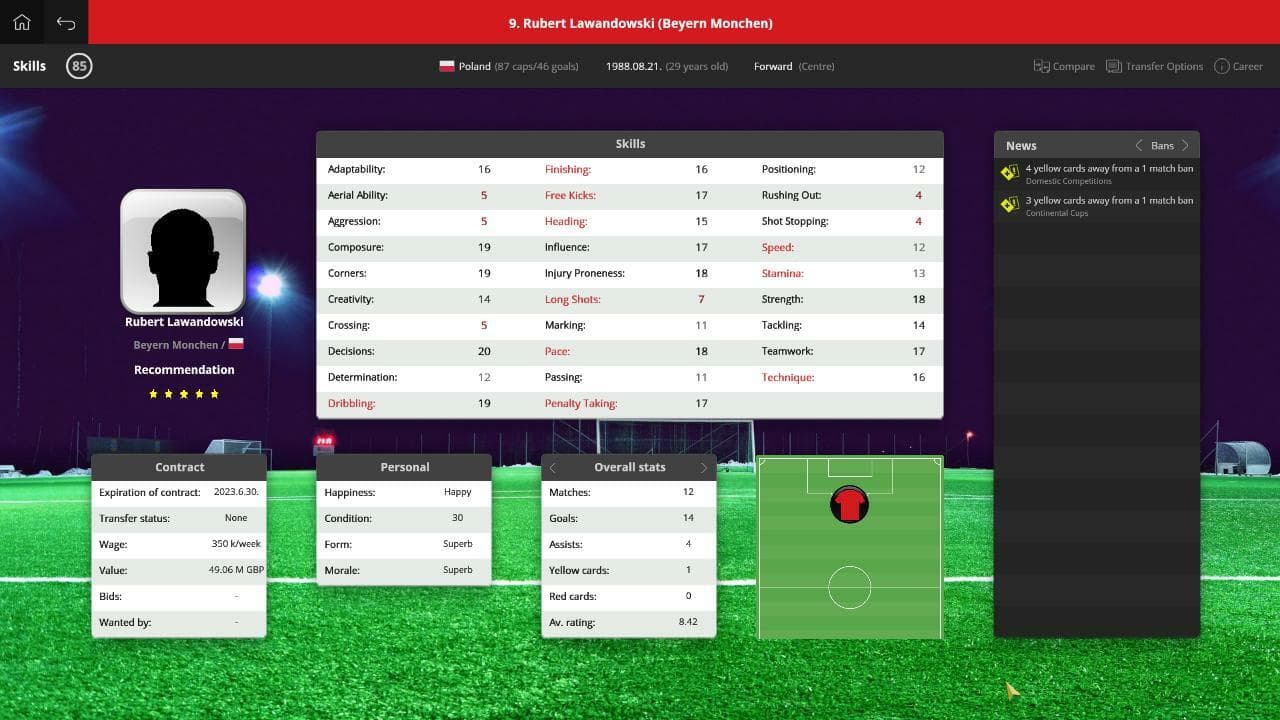 Global Soccer: A Management Game 2018 screenshot 3