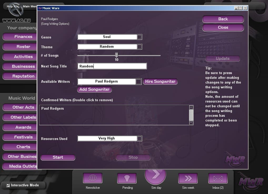 Music Wars Rebirth screenshot 2