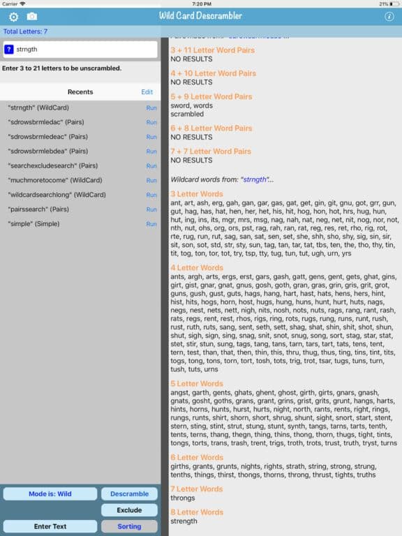 Word Descrambler screenshot 2
