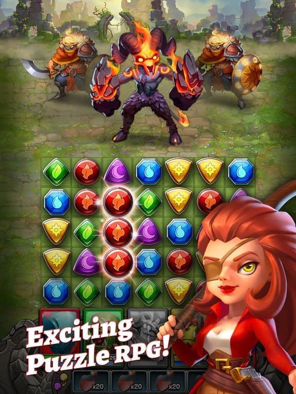 Dragon Strike: Puzzle RPG screenshot 2