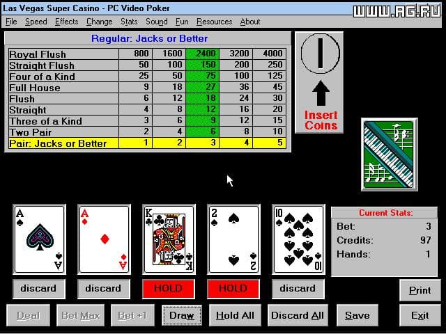 Las Vegas Super Casino screenshot 2