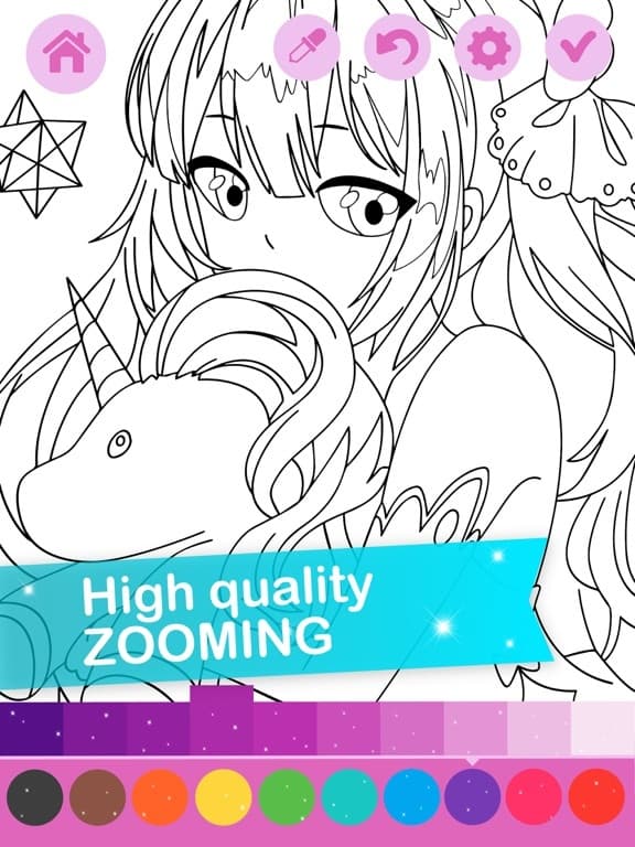 Kawaii Anime Coloring Book screenshot 3