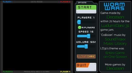 LD31 - Worm Wars screenshot 2