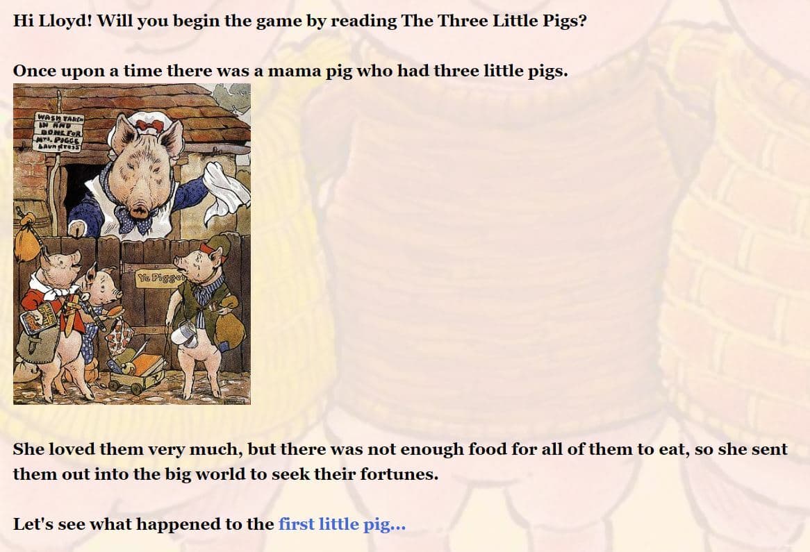 Three Little Pigs (itch) (lloydtspencer) screenshot 2