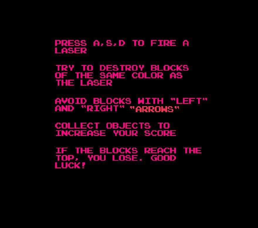 Panic Blocks (LUDUM DARE 40) screenshot 2