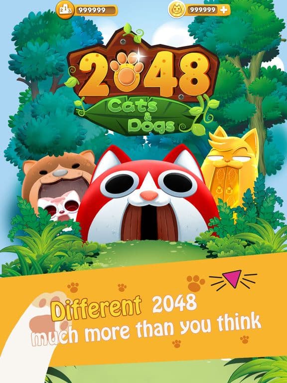 2048 Cats & Dogs ( Kitty & Puppy Fight) screenshot 2