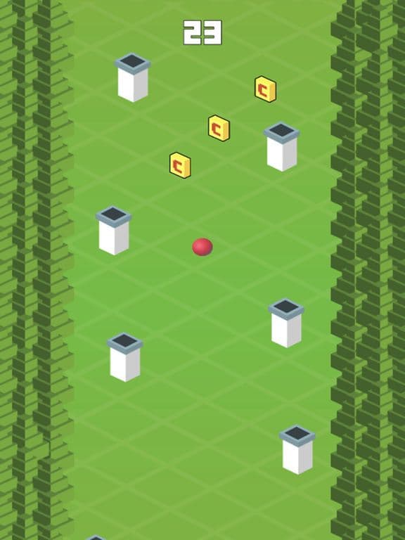 Rolling Red Ball Sky In Green Planet - One Direction Arcade Gameplay screenshot 4