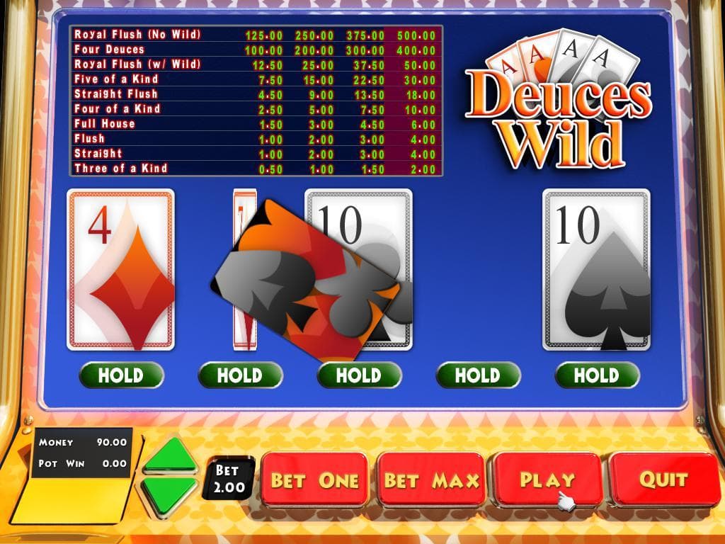 Video Poker Deuces Wild for Raspberry Pi