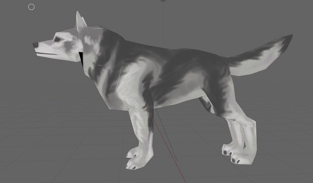 Low Poly Dog Type 2