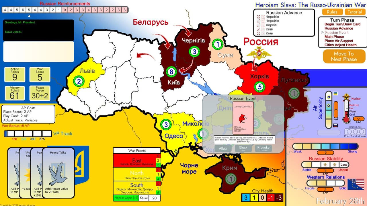 Heroiam Slava: The Russo-Ukrainian War screenshot 3