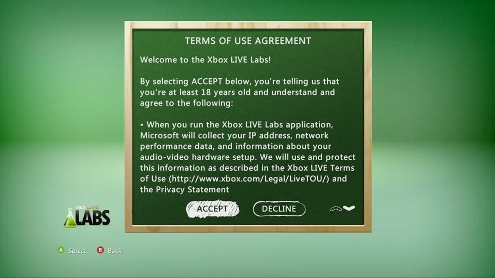 Xbox LIVE Labs screenshot 3