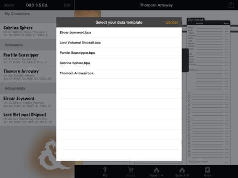 Real Sheet Unlimited: D&D 3.5 Edition screenshot 4