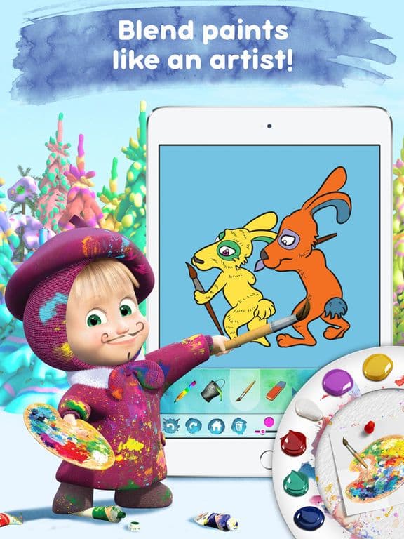 Masha and the Bear: Art Games screenshot 2