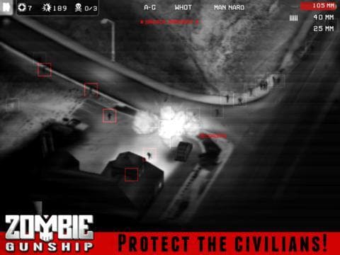 Zombie Gunship Free: Gun Down Zombies screenshot 5