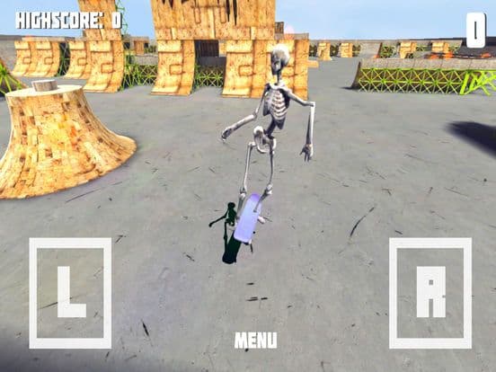 Skeleton Skate - Free Skateboard Game screenshot 5