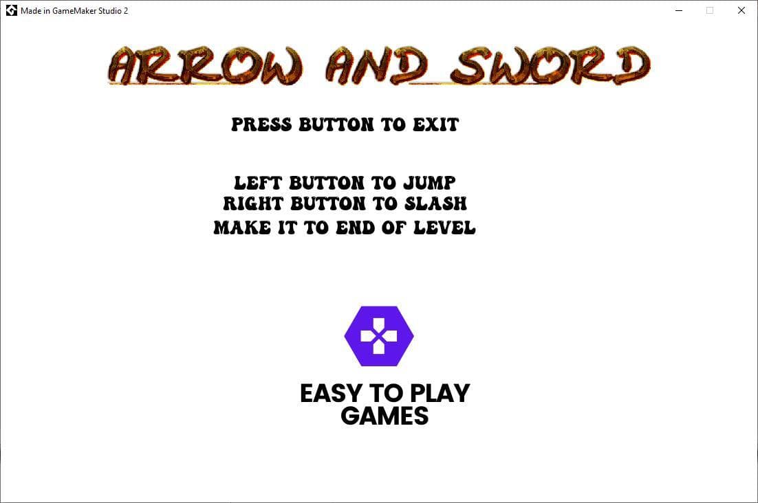 Arrow & Sword - Accessible Game - Simple Control System screenshot 2