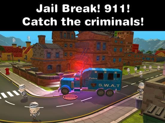 Police Car Race Chase Sim 911 screenshot 2