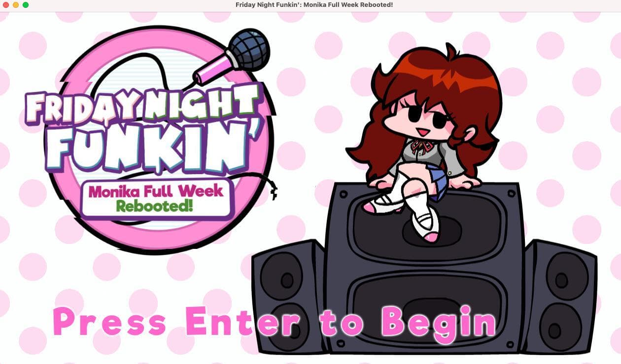 FNF Monika Full Week Rebooted For mac