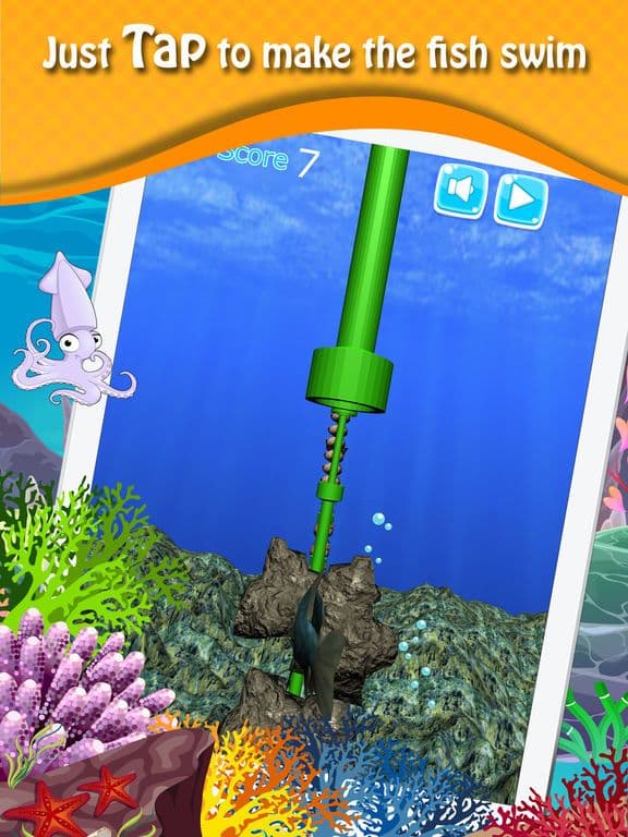 Splashy Fish - Underwater flappy gold fish game screenshot 3